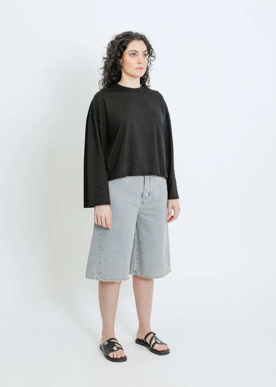 WEAVER LONG SLEEVE TEE / BLACK