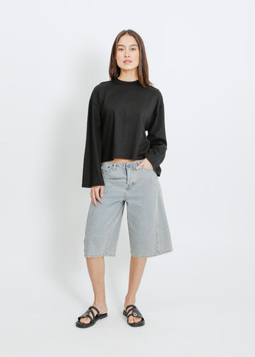 WEAVER LONG SLEEVE TEE / BLACK
