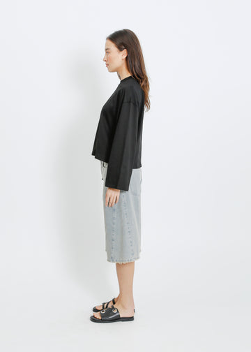 WEAVER LONG SLEEVE TEE / BLACK