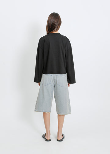 WEAVER LONG SLEEVE TEE / BLACK