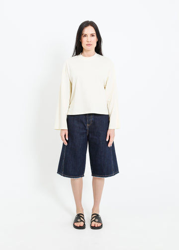 WEAVER LONG SLEEVE TEE / CREAM