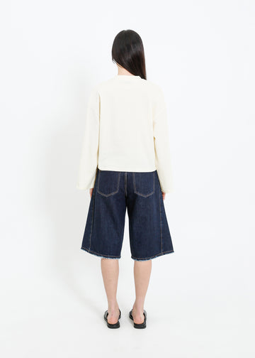WEAVER LONG SLEEVE TEE / CREAM