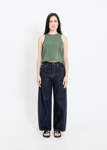 LESLIE TOP / GREEN-GREY