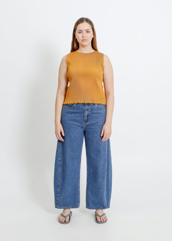 EMMA PLEAT TOP / DIJON