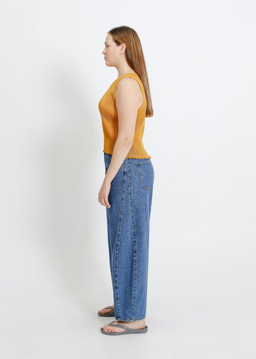 EMMA PLEAT TOP / DIJON