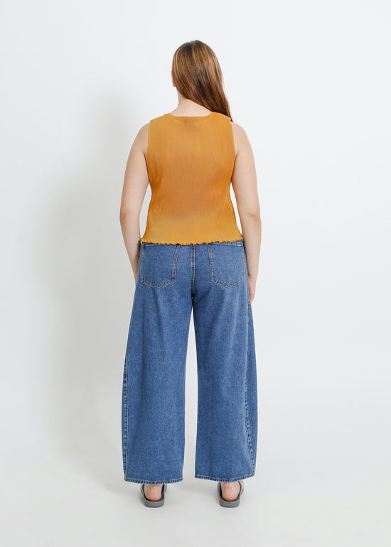 EMMA PLEAT TOP / DIJON