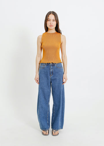 EMMA PLEAT TOP / DIJON