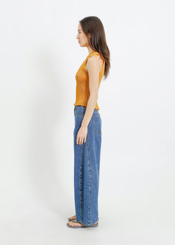 EMMA PLEAT TOP / DIJON