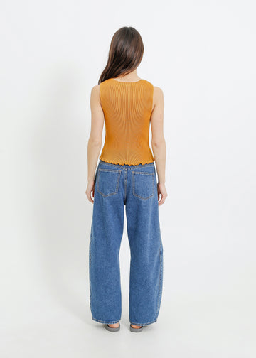 EMMA PLEAT TOP / DIJON