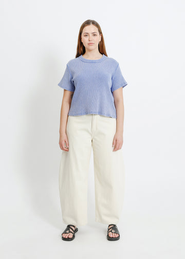 FRANKI TEE / WASHED BLUE