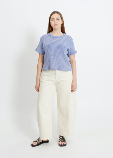 FRANKI TEE / WASHED BLUE