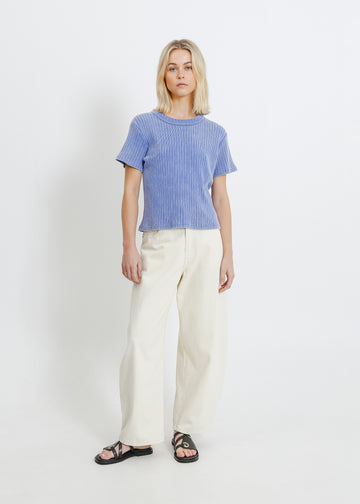 FRANKI TEE / WASHED BLUE
