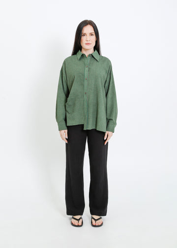 FIFER SHIRT / GREEN-GREY