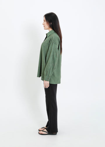 FIFER SHIRT / GREEN-GREY