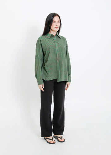 FIFER SHIRT / GREEN-GREY
