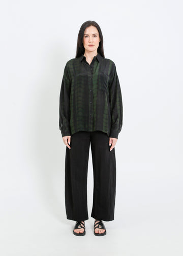 MACKENZIE SHIRT / BLACK-GREEN