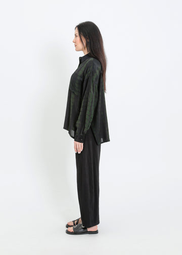 MACKENZIE SHIRT / BLACK-GREEN