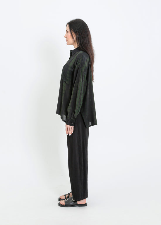 MACKENZIE SHIRT / BLACK-GREEN