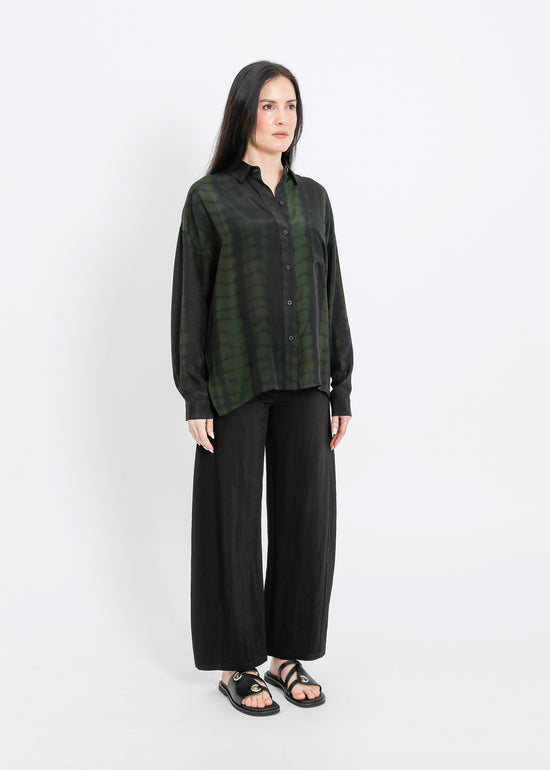 MACKENZIE SHIRT / BLACK-GREEN