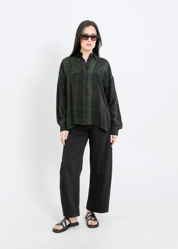 MACKENZIE SHIRT / BLACK-GREEN