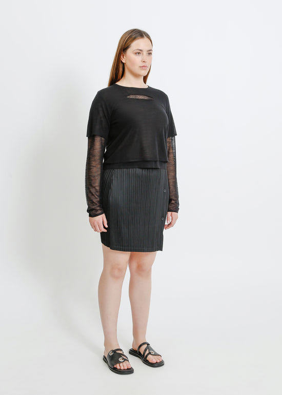 HARPER PLEAT MINI / BLACK