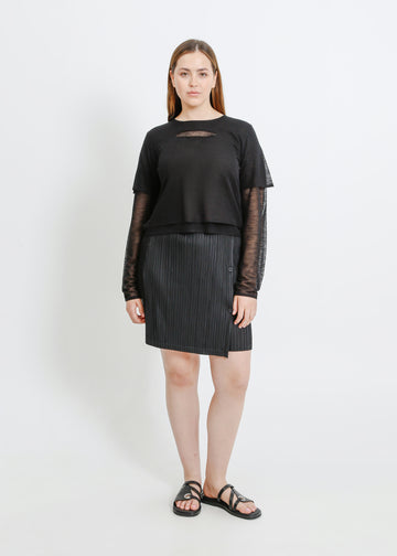 HARPER PLEAT MINI / BLACK
