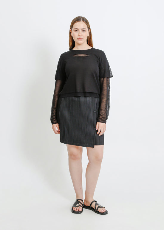 HARPER PLEAT MINI / BLACK