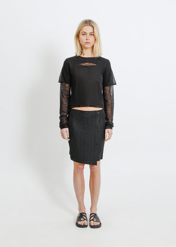 HARPER PLEAT MINI / BLACK