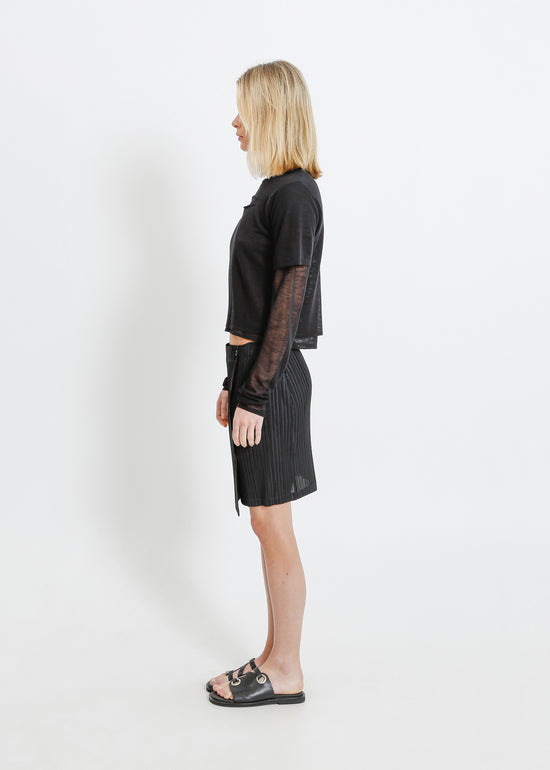 HARPER PLEAT MINI / BLACK