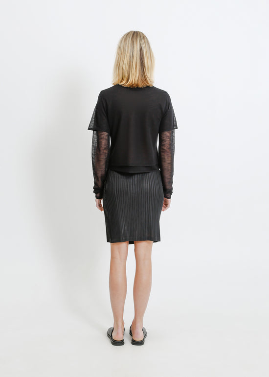 HARPER PLEAT MINI / BLACK