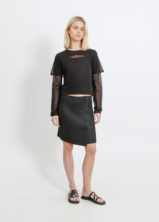 HARPER PLEAT MINI / BLACK