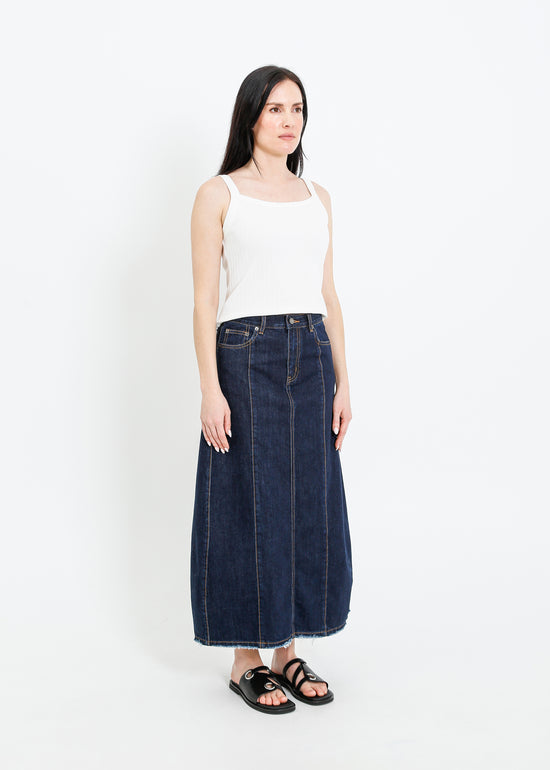JONAH DENIM SKIRT / INDIGO