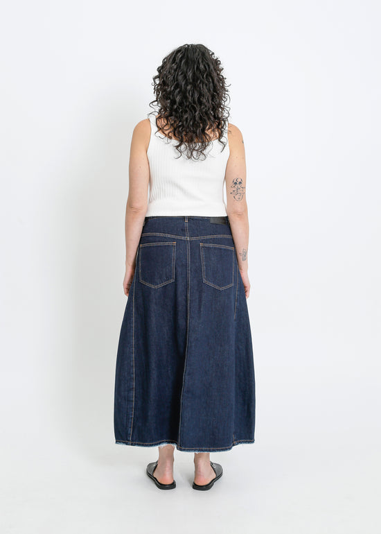 JONAH DENIM SKIRT / INDIGO