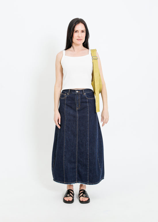 JONAH DENIM SKIRT / INDIGO