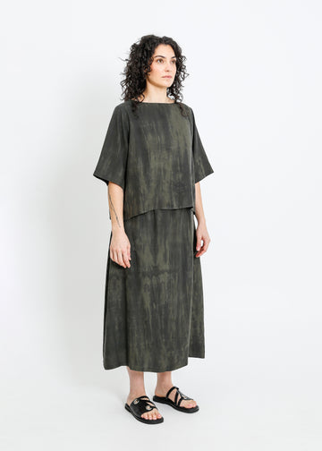LINDSAY SKIRT / WASHED KHAKI