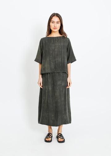 LINDSAY SKIRT / WASHED KHAKI