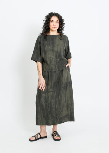 LINDSAY SKIRT / WASHED KHAKI