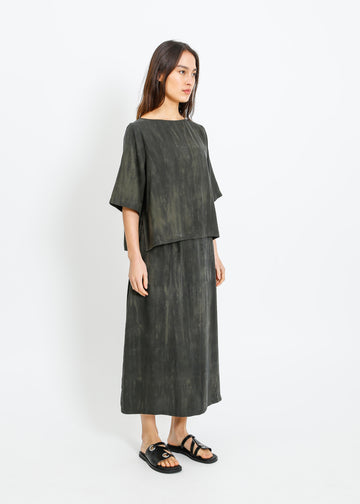 LINDSAY SKIRT / WASHED KHAKI