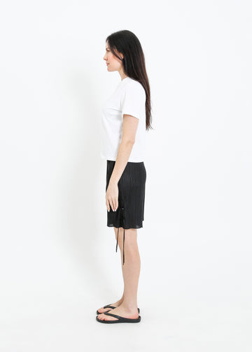 SILVANA PLEAT SHORT / BLACK