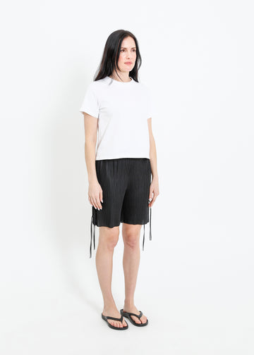 SILVANA PLEAT SHORT / BLACK