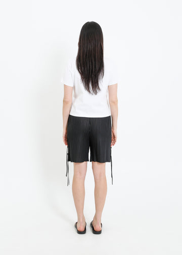 SILVANA PLEAT SHORT / BLACK