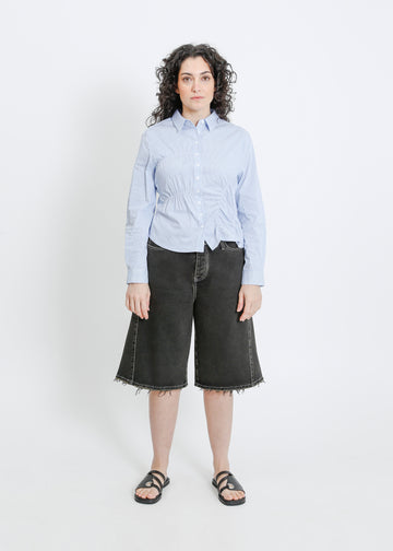DARIO DENIM SHORT / DIRTY BLACK WASH