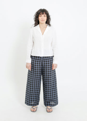 AMIRA PANT / BLACK-TEAL