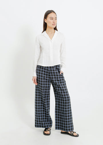 AMIRA PANT / BLACK-TEAL