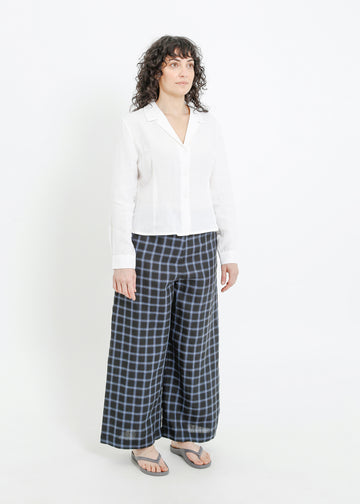 AMIRA PANT / BLACK-TEAL