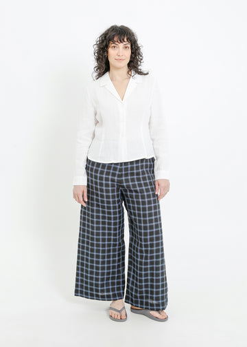 AMIRA PANT / BLACK-TEAL