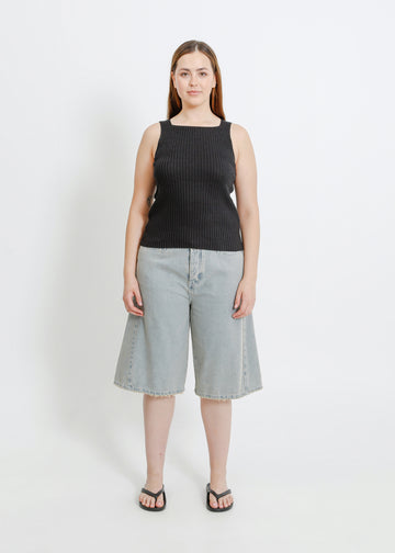 RADAR KNIT TANK / CHARCOAL