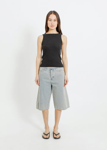 RADAR KNIT TANK / CHARCOAL
