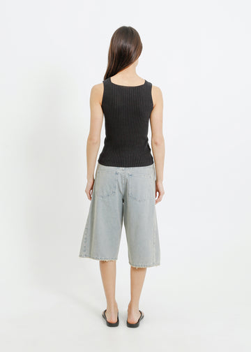 RADAR KNIT TANK / CHARCOAL