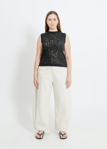 NANCY KNIT TANK / BLACK